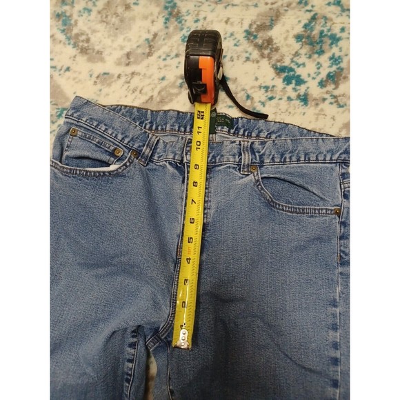 LRL Ralph Lauren Jeans Womens 14P Petite Mid Rise Bootcut Stone Wash Blue Denim - Picture 6 of 11